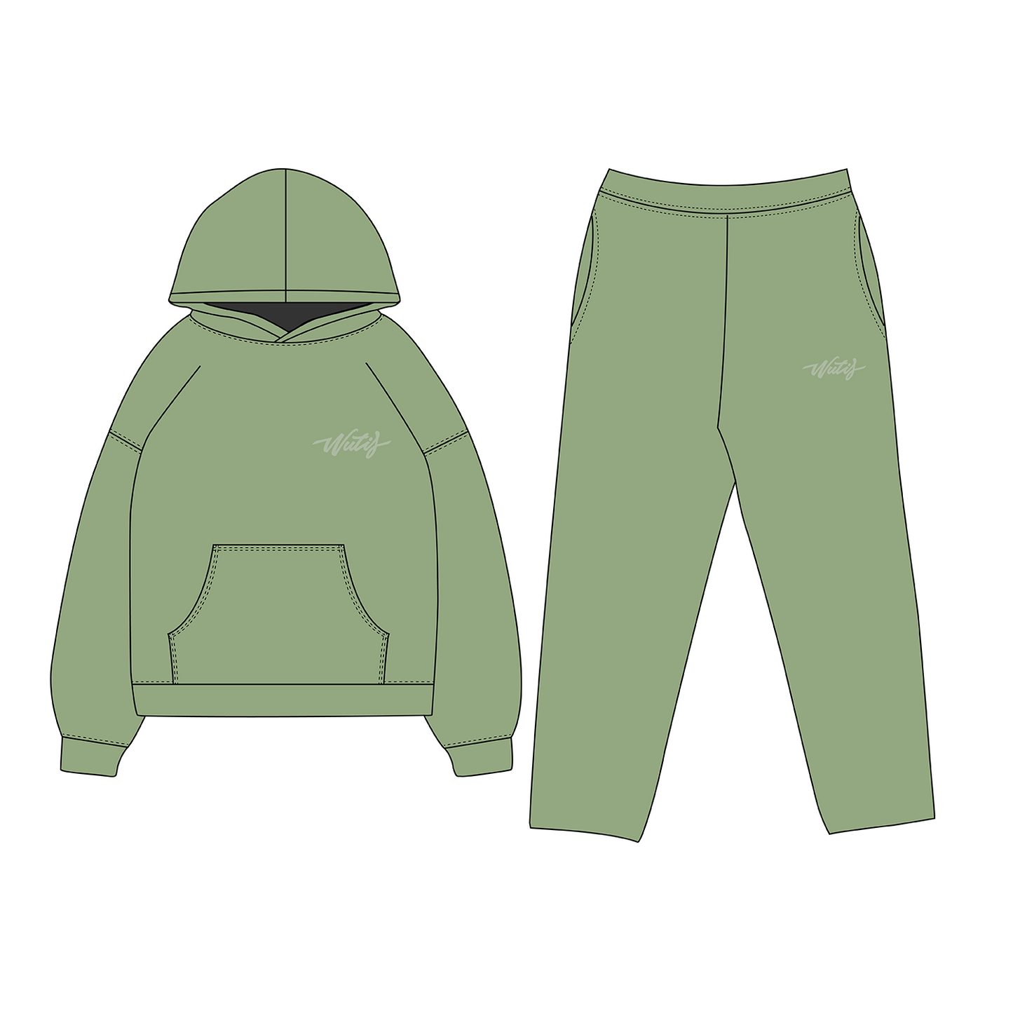Green bloom Tracksuit