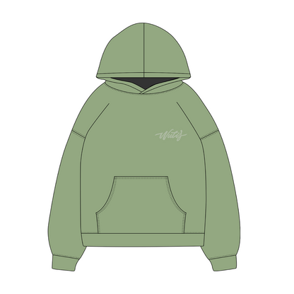 Green bloom hoodie