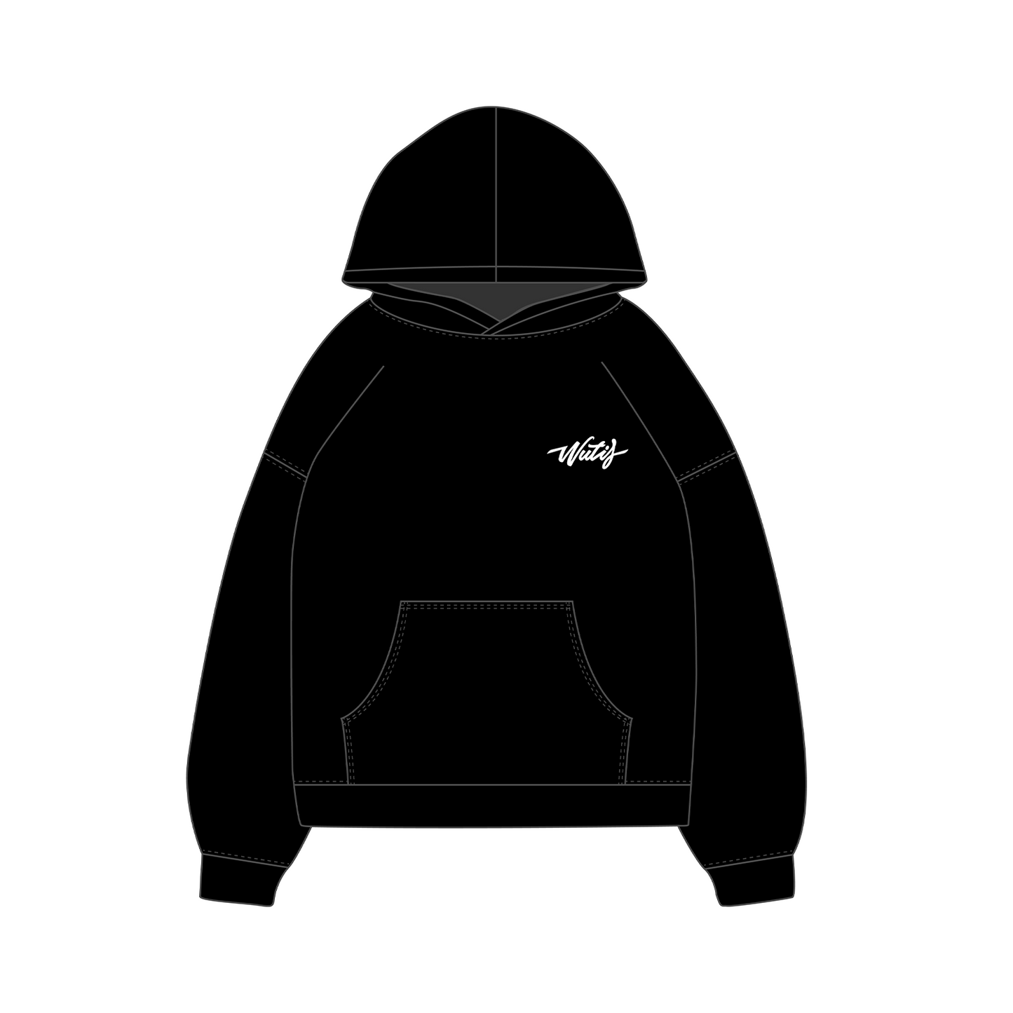 Black bloom hoodie